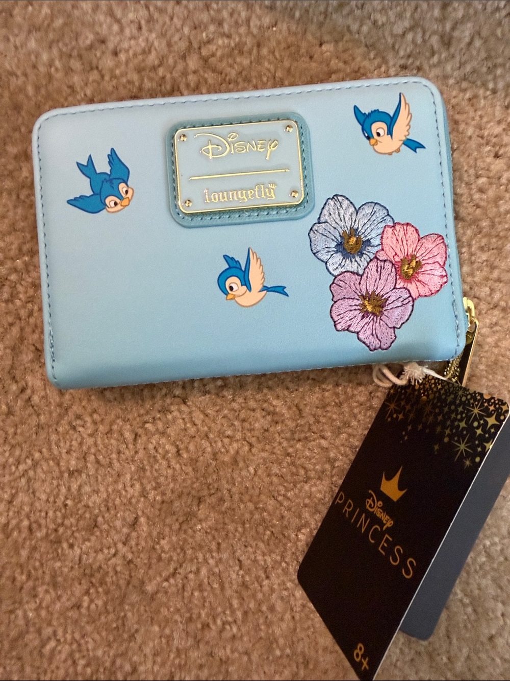 Loungefly Snow White Mini Backpack and Wallet - Light Blue, Yellow, Green - Picture 3 of 8